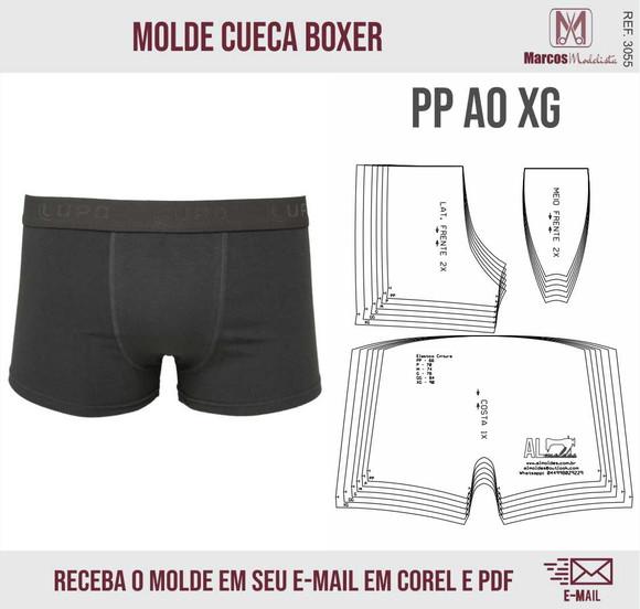 Molde Modelagem Cueca Boxer 3055
