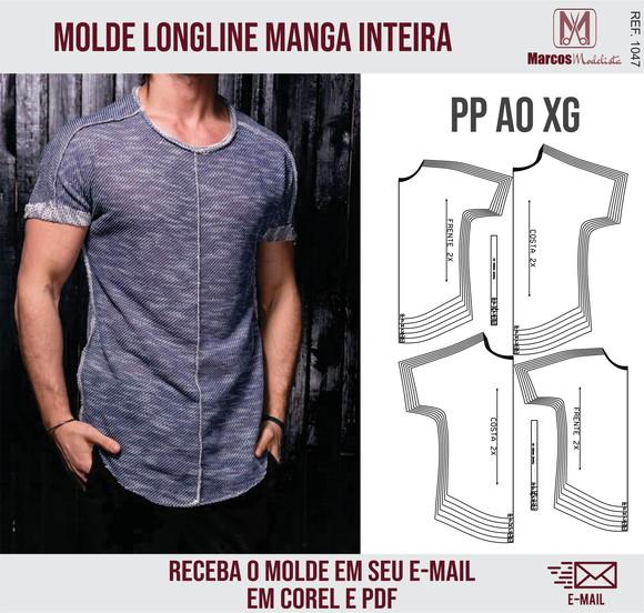 Molde Modelagem LongLine Masculino 1047