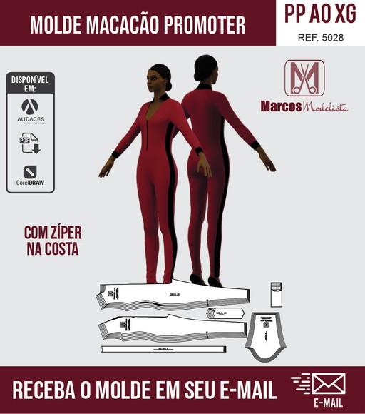 Molde Modelagem Macacão Promoter 6010