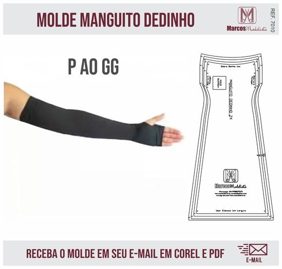 Molde Modelagem Manguito Mangote Dedinho Motoboy UV 7010
