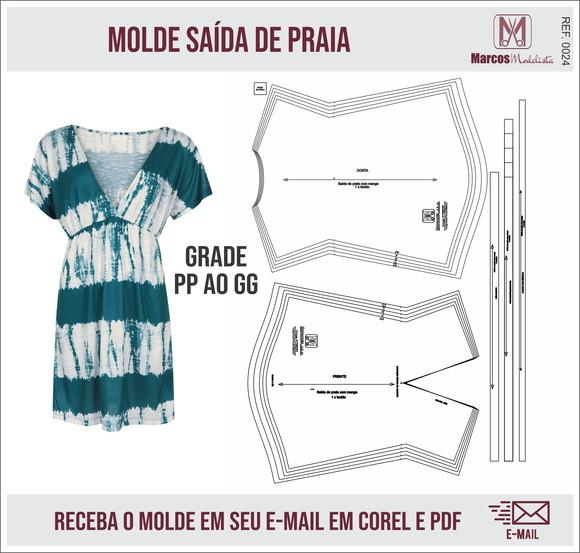 Molde Modelagem Saída de Praia 0024