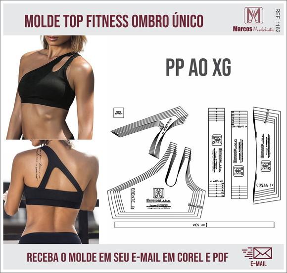 Molde Modelagem Top Fitness Ombro Unico 1162