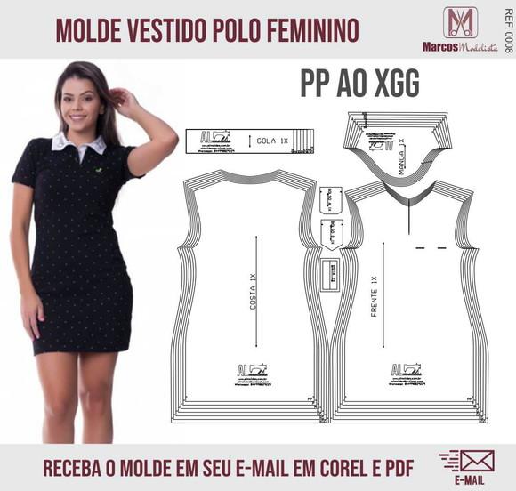 Molde Vestido Polo 0008