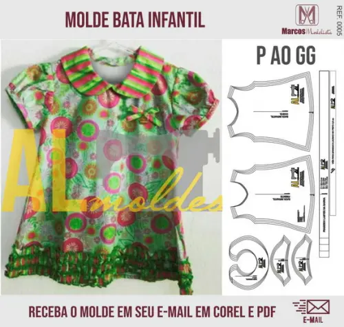 Molde Bata Infantil 0005