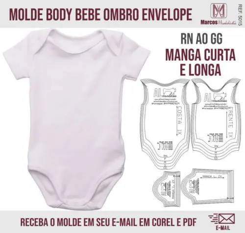 Molde Modelagem Body Bebê 5015