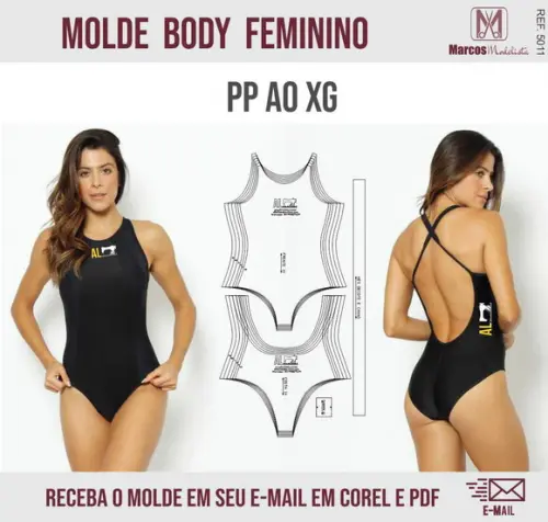 Molde Modelagem Body Costa Aberta 5011