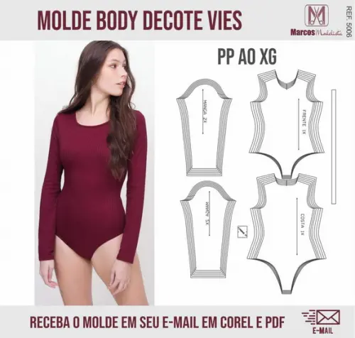 Molde Modelagem Body Feminino 5006