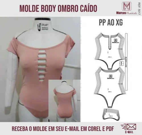 Molde Modelagem Body Ombro Caído 5017