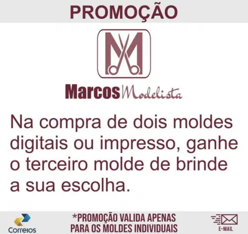 Molde Modelagem Camiseta Basica Masculino 1039