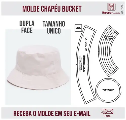 Molde Modelagem Chapéu Bucket 7011