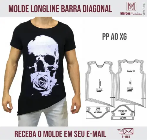 Molde Modelagem LongLine Barra Diagonal 1034