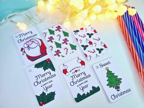 25 Tags Personalizada Feliz Natal N06