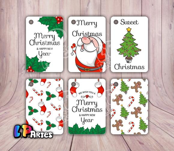 25 Tags Personalizada Feliz Natal N06