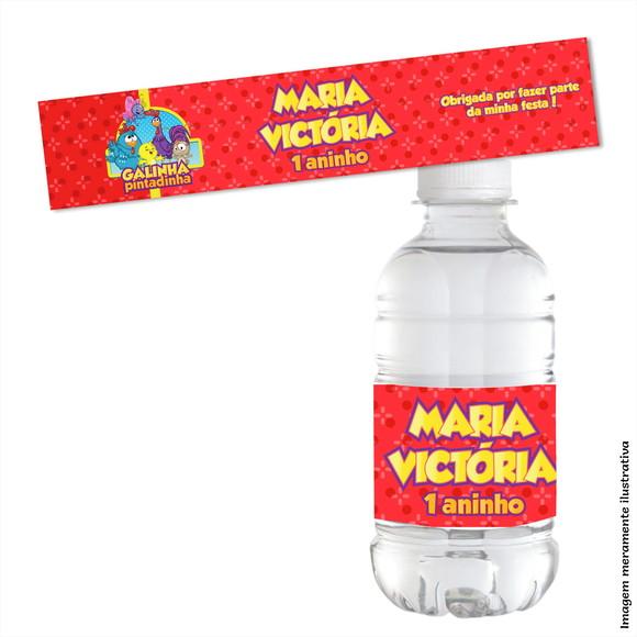 Adesivo Água - Galinha Pintadinha Vermelha