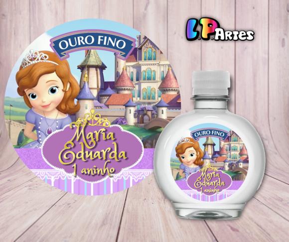 Adesivo Água Ouro Fino Princesa Sofia