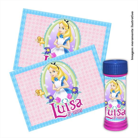 Adesivo Bolha de Sabão - Alice no País das Maravilhas