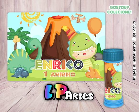 Adesivo Bolha De Sabão - Dino Cute