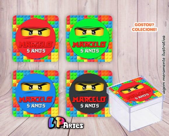 Adesivo Caixa Acrílica - Ninja Lego Go