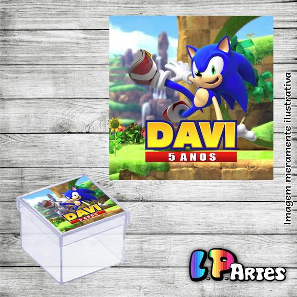 Adesivo Caixa Acrílica - Sonic