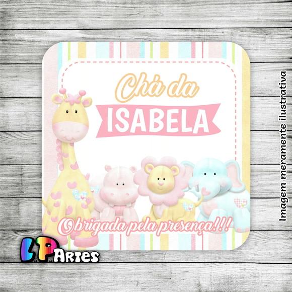 Adesivo Caixa Acrílica Safári Rosa