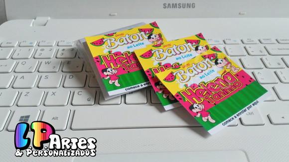 Adesivo Chocolate Baton Melancia