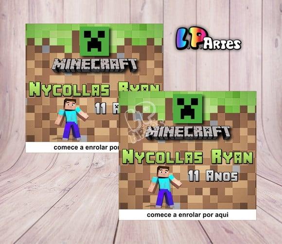 Adesivo Chocolate Baton Minecraft