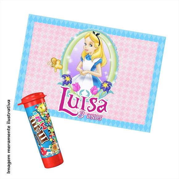 Adesivo Chocolate M&m's - Alice no País das Maravilhas
