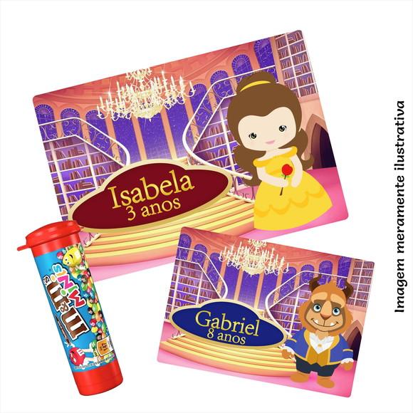 Adesivo Chocolate M&m's - a Bela e a Fera Cute