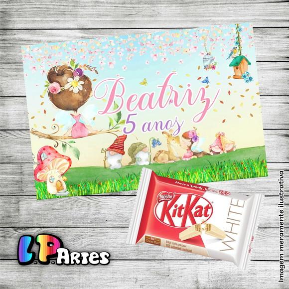 Adesivo Chocolate Kit Kat -jardim das Fadas