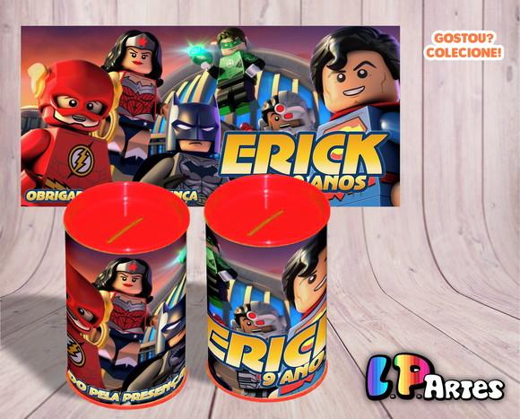 Adesivo Cofre - Liga da Justiça Lego