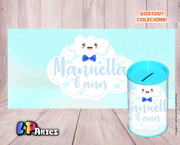 Adesivo Cofre Chuva de Amor Azul