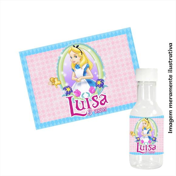 Adesivo de Garrafinha - Alice no País das Maravilhas