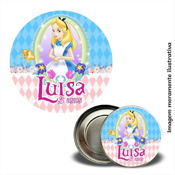 Adesivo de Latinha - Alice no País das Maravilhas