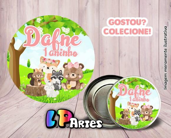 Adesivo de Latinha - Animais do Bosque