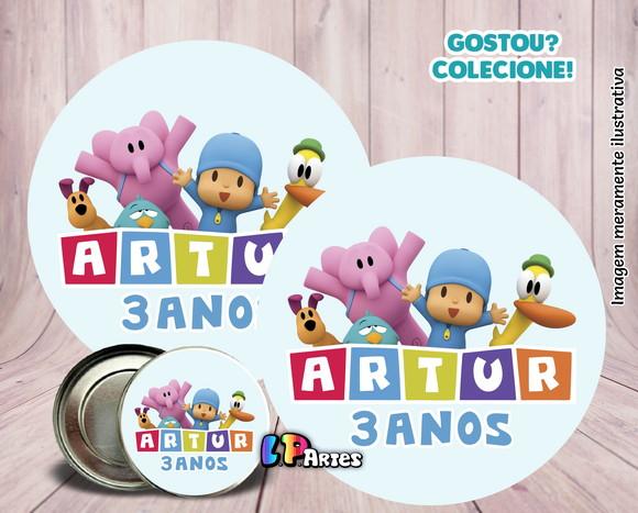 Adesivo de Latinha - Pocoyo