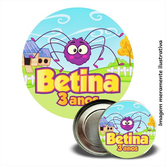 Adesivo de Latinha Dona Aranha Galinha Pintadinha