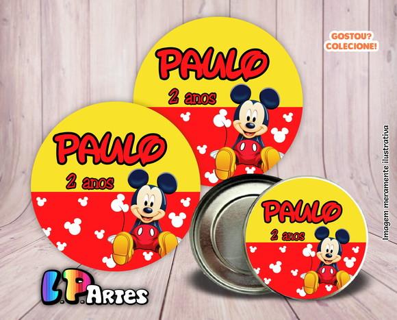 Adesivo de Latinha Mickey Mouse