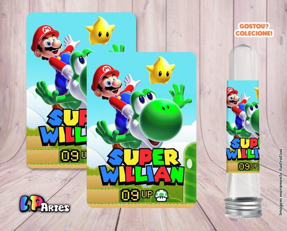 Adesivo de Tubete - Super Mário