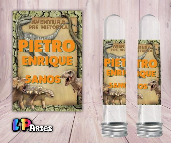 Adesivo de Tubete Dinossauros