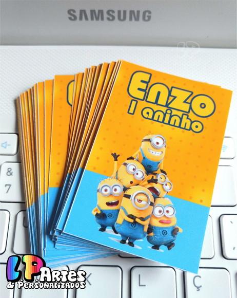 Adesivo de Tubete Minions