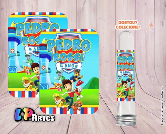 Adesivo de Tubete Patrulha Canina