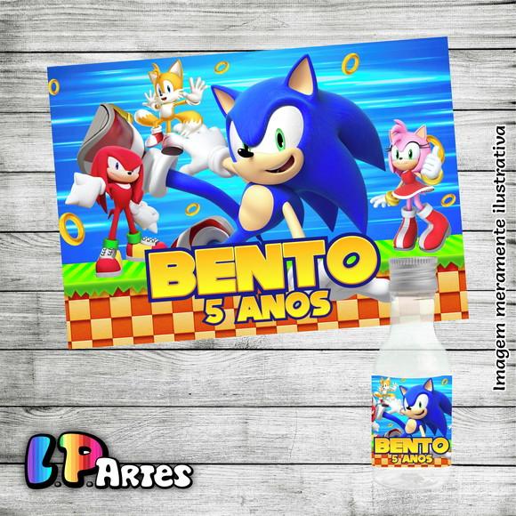 Adesivo Garrafinha - Sonic