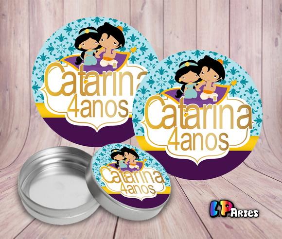 Adesivo Jasmine e Aladdin