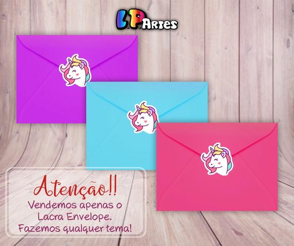 Adesivo Lacra Envelope - Unicórnio