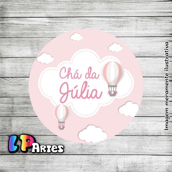 Adesivo Latinha - Balão, Pipa, Avião, Rosa