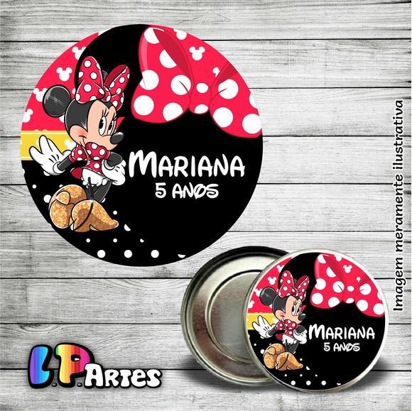 Adesivo Latinha Minnie Vermelha