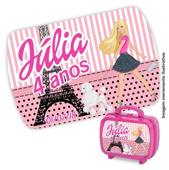 Adesivo Maleta Acrílica Barbie Paris