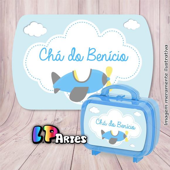 Adesivo Maleta Acrílica P - Aviãozinho