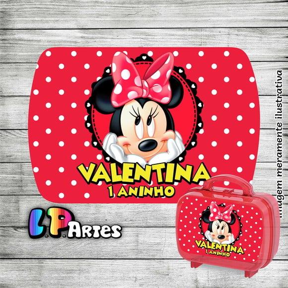 Adesivo Maletinha Acrílica G Minnie Vermelha