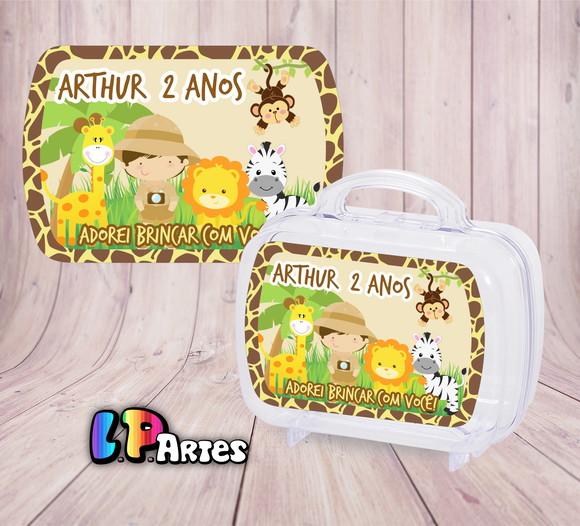 Adesivo Maletinha Acrílica G - Safari
